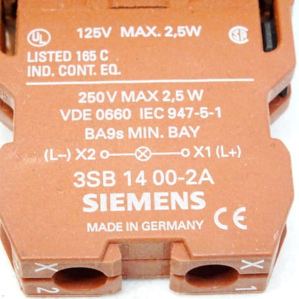 Siemens Leuchtmelder weiß mit 3SB1400-2A