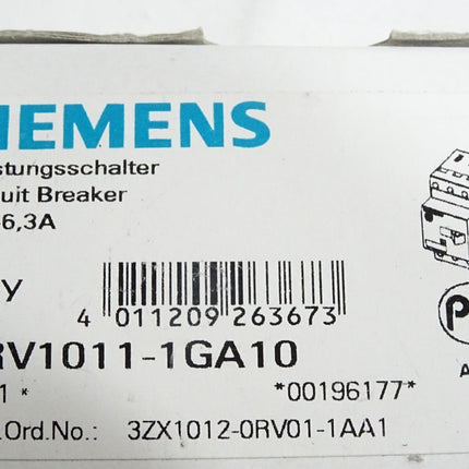 Siemens Leistungsschalter 3RV1011-1GA10 / Neu OVP