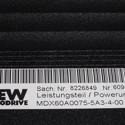 SEW Eurodrive 7.5kW MDS60A0075-5A3-4-00 8265046 Steuerkopf MDS60A-00 8227020  Power Unit MDX60A0075-5A3-4-00 8226849