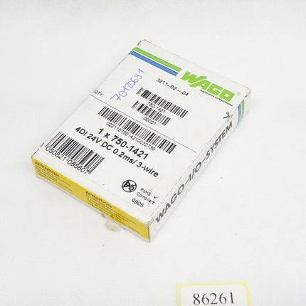 Wago 750-1421 / 4DI 24V 0.2ms/3-wire / Neu OVP versiegelt