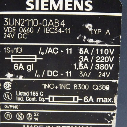 Siemens 3UN2110-0AB4