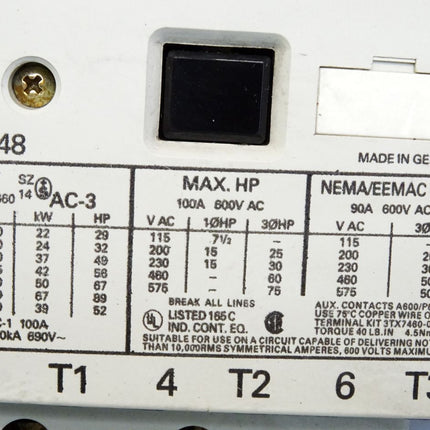 Siemens Sterndreieckstarter 3TE4802-5A 3UA5800-2U  3TF48 3TF47 7PU6220