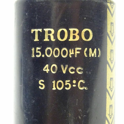 TROBO 15.000 µF (M) 40 Vcc S 105°C Kondensator / Neu