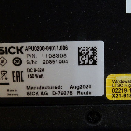 Sick Lüfterloser Embedded Box-PC 1108308 APU0200-04011.006 Adlink MXE-5500 MXE-5501/M16G(G)/ETT/SICK