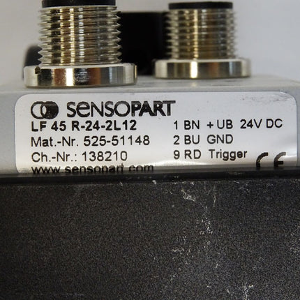 Sensopart LED-Flächenbeleuchtung LF45 R-24-2L12 + MG3A 543-11024