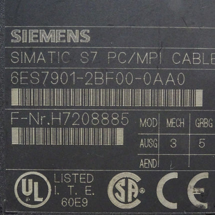 Siemens MPI-Kabel 6ES7901-2BF00-0AA0 6ES7 901-2BF00-0AA0