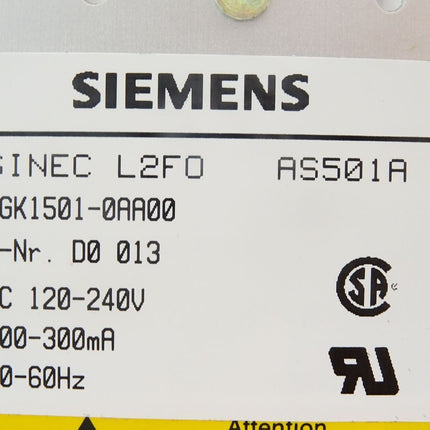 Siemens Sinec L2F0 / 6GK1501-0AA00 / Neuwertig