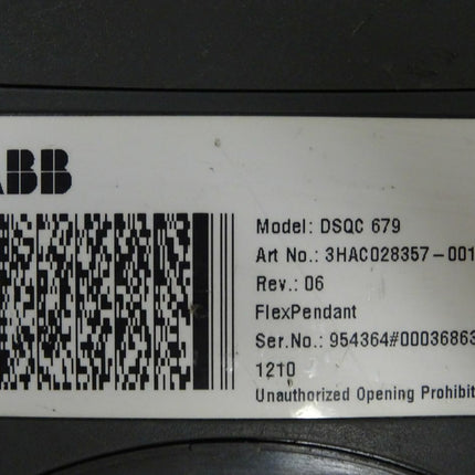 ABB DSQC 679 back Cover Rückschale