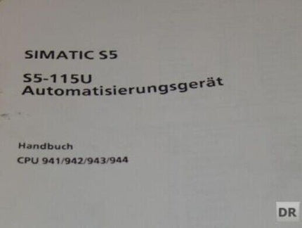 Siemens 6ES5998-0UF12 / 6ES5 998-0UF12 Benutzerhandbuch / Handbuch