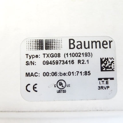 Baumer Sensor TXG08 11002193 Gigabit Ethernet 0,8 Megapixel Monochrom /  Neu OVP