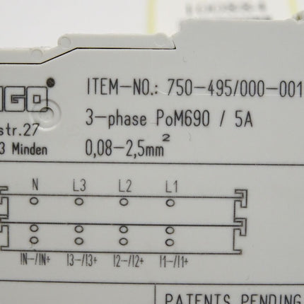 Wago 750-495 / 000-001 3-Phasen-Leistungsmessmodul