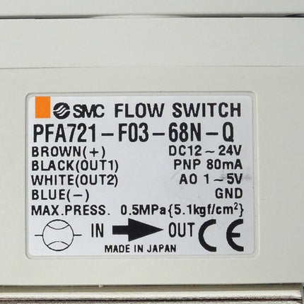 SMC PFA721-F03-68N-Q Durchflussschalter