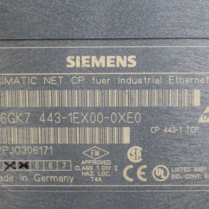 Siemens Kommunikationsprozessor CP 443-1 6GK7443-1EX00-0XE0