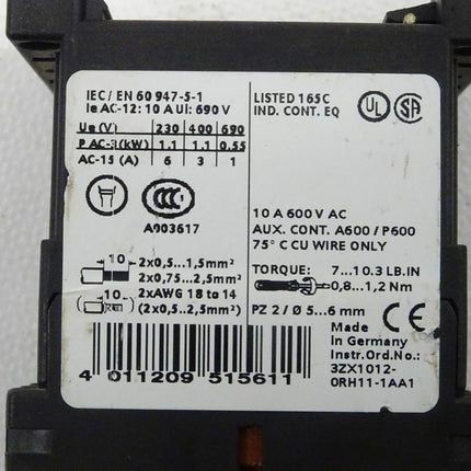 Siemens 3RH1911-1GA22-3AA1 + 3RH1262-1BB40 / 3RH 1911-1GA22-3AA1  / 3RH1 262-1BB40