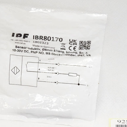 Ipf electronic Sensor Induktiv Norm-Schaltabstand IBR80170 / Neu OVP