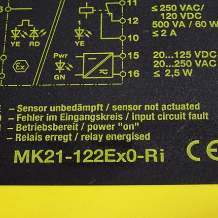 Turck MK21-122Ex0-Ri Rotational Speed Monitor