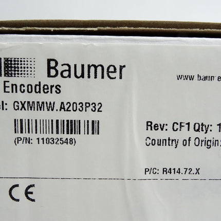 Baumer Encoder GXMMW.A203P32 11032548 /  Neu OVP