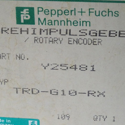 Pepperl+Fuchs Drehimpulsgeber Y25481 TRD-G10-RX / Neu OVP