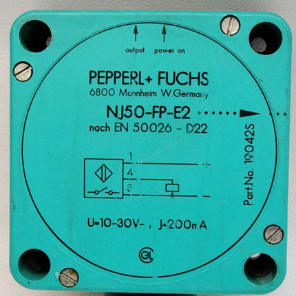 Pepperl+Fuchs NJ50-FP-E2-P1 19042 Induktiver Sensor