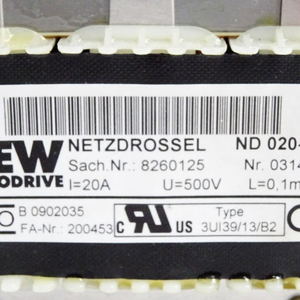 SEW Eurodrive Netzdrossel 8260125 ND 020-013 ND020-013