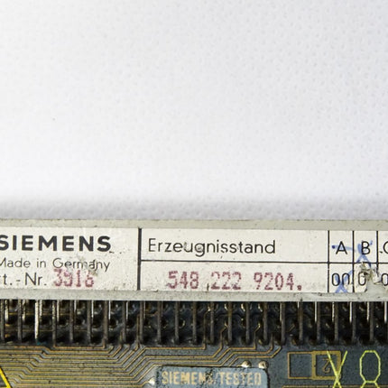 Siemens 6FX1122-2AD02 Sinumerik Platine 5482229204.00 E:B