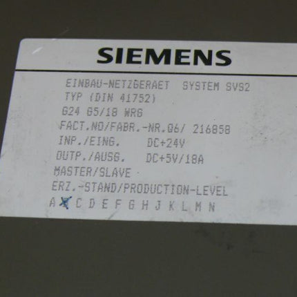 SIEMENS 6EV3053-0EC / 6EV 3053-0EC / 6EV30530EC Netzteil