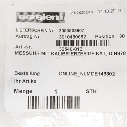 Norelem Analoge Messuhr 6905820 / Neu OVP