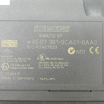 Siemens Simatic S7 6ES7361-3CA01-0AA0 / 6ES7 361-3CA01-0AA0