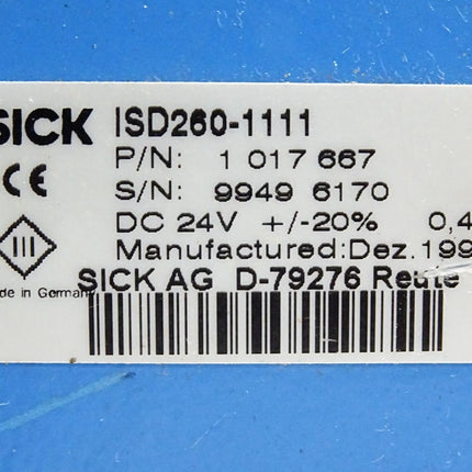 Sick ISD260-1111 1017667 Displacement Sensor