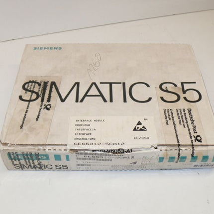 NEU-OVP Siemens 6ES5312-5CA12 Simatic S5 6ES5 312-5CA12 E:01