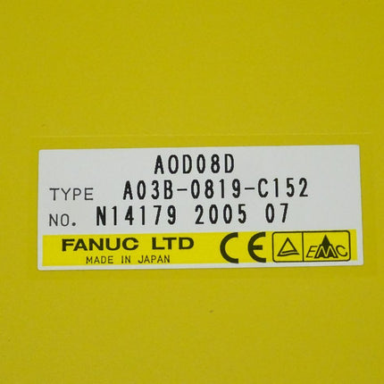 Fanuc AOD08D digitale Ausgabeeinheit A03B-0819-C152 // N14179 2005 07