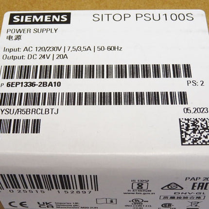 Siemens Sitop PSU100S 6EP1336-2BA10 6EP1 336-2BA10 / Neu OVP versiegelt