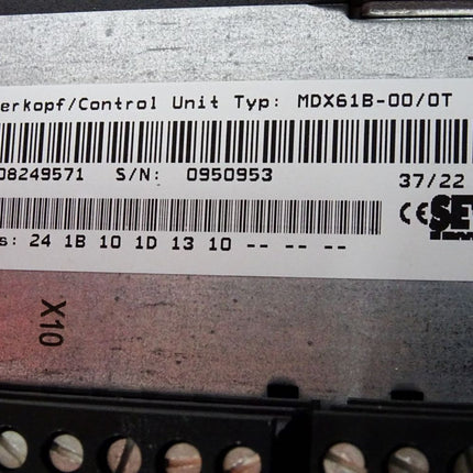 SEW Eurodrive Umrichter 37kW MDX61B0370-503-4-00 Steuerkopf MDX61B-00 08243492 08249571 MDX60A0370-503-4-00 08227217 Neu