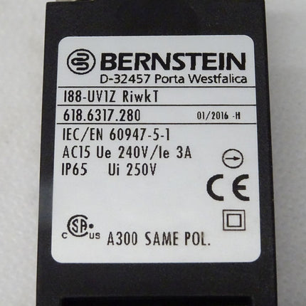 Bernstein I88-UV1Z RiwkT / 618.6317.280 / Sicherheitsschalter / Neu