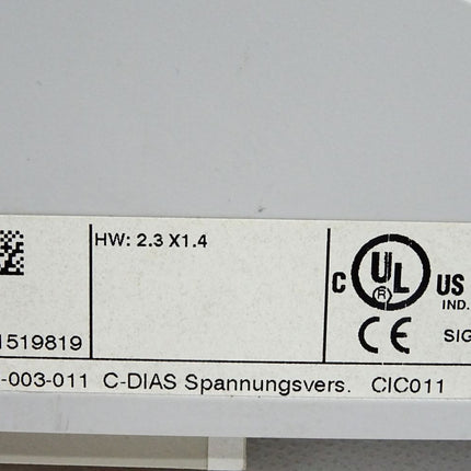 Sigmatek CIC011 CD Anschaltbaugruppe 12-003-011 HW:2.3-X1.4