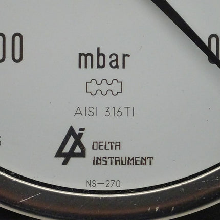 Delta Instrument NS-270 / AISI 316TI mbar -100 - 0