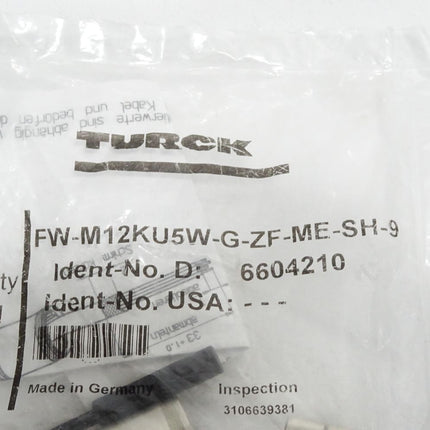 Turck FW-M12KU5W-G-ZF-ME-SH-9 Field-Wireable Connector / Neu OVP