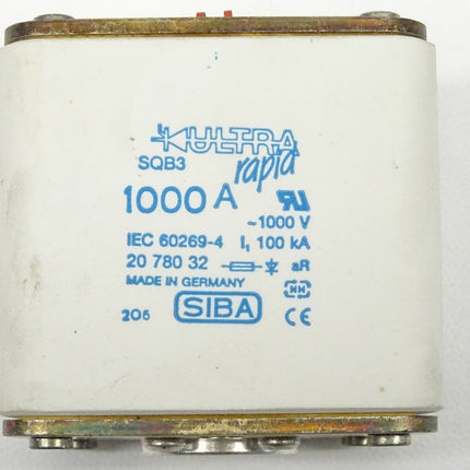 Siba SQB3 Sicherung Schmelzeinsatz 1000A Fuse-links 1000V neu-OVP