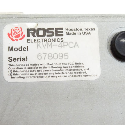 Rose Electronics Vista Personal Keyboard - Monitor- Mouse Switch / KVM-4PCA