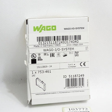 Wago 753-461 2-Kanal-Analogeingang / Neu OVP