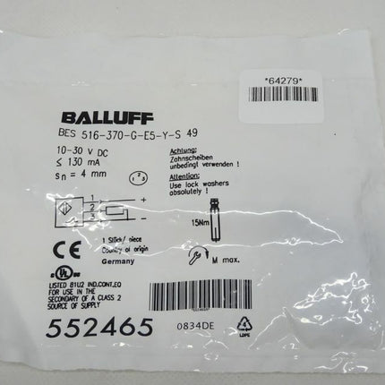 Balluff 552465 BES 516-370-G-E5-Y-S 49 NEU/OVP versiegelt