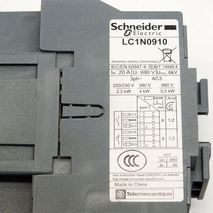 Schneider Electric LC1N0910 Telemecanique EasyPact / Neu