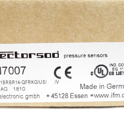 Ifm electronic Efector500 Drucksensor mit Display PN7007 PN-001BRBR14-QFRKG/US/ /V / Neu OVP