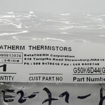 Betatherm Thermistors G50K6D44 (G) Temperatursensor NEU-OVP