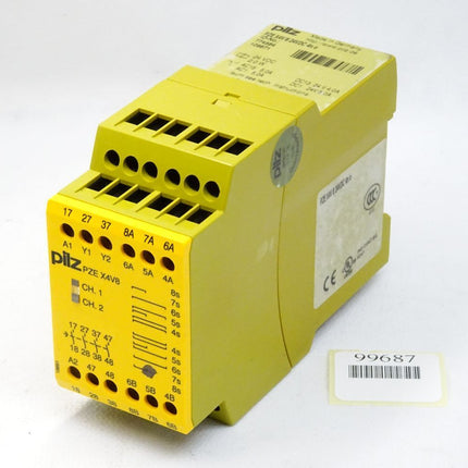 Pilz 774584 PZE X4V8 24VDC 4n/o Sicherheitsrelais