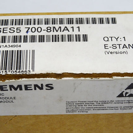 Siemens Simatic 6ES5700-8MA11 / 6ES5 700-8MA11 / Neu OVP