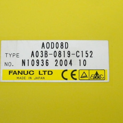 Fanuc A03B-0819-C152 Output Module AOD08D N10936 2004-10