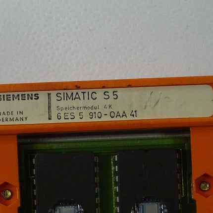 Siemens SIMATIC S5 6ES5910-0AA41 Speichermodul 4K 6ES5 910-0AA41