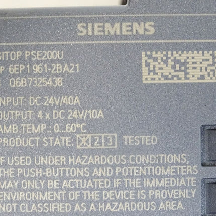 Siemens Sitop PSE200U 6EP1961-2BA21 6EP1 961-2BA21