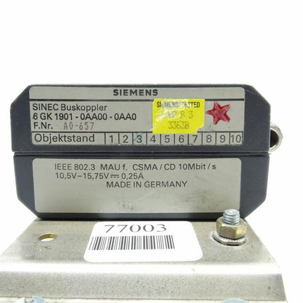 Siemens SINEC 6GK1901-0AA00-0AA0 / 6GK1 901-0AA00-0AA0 Buskopller E-Stand: 03